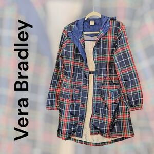 Vera Bradley Packable Raincoat Medium Plaid